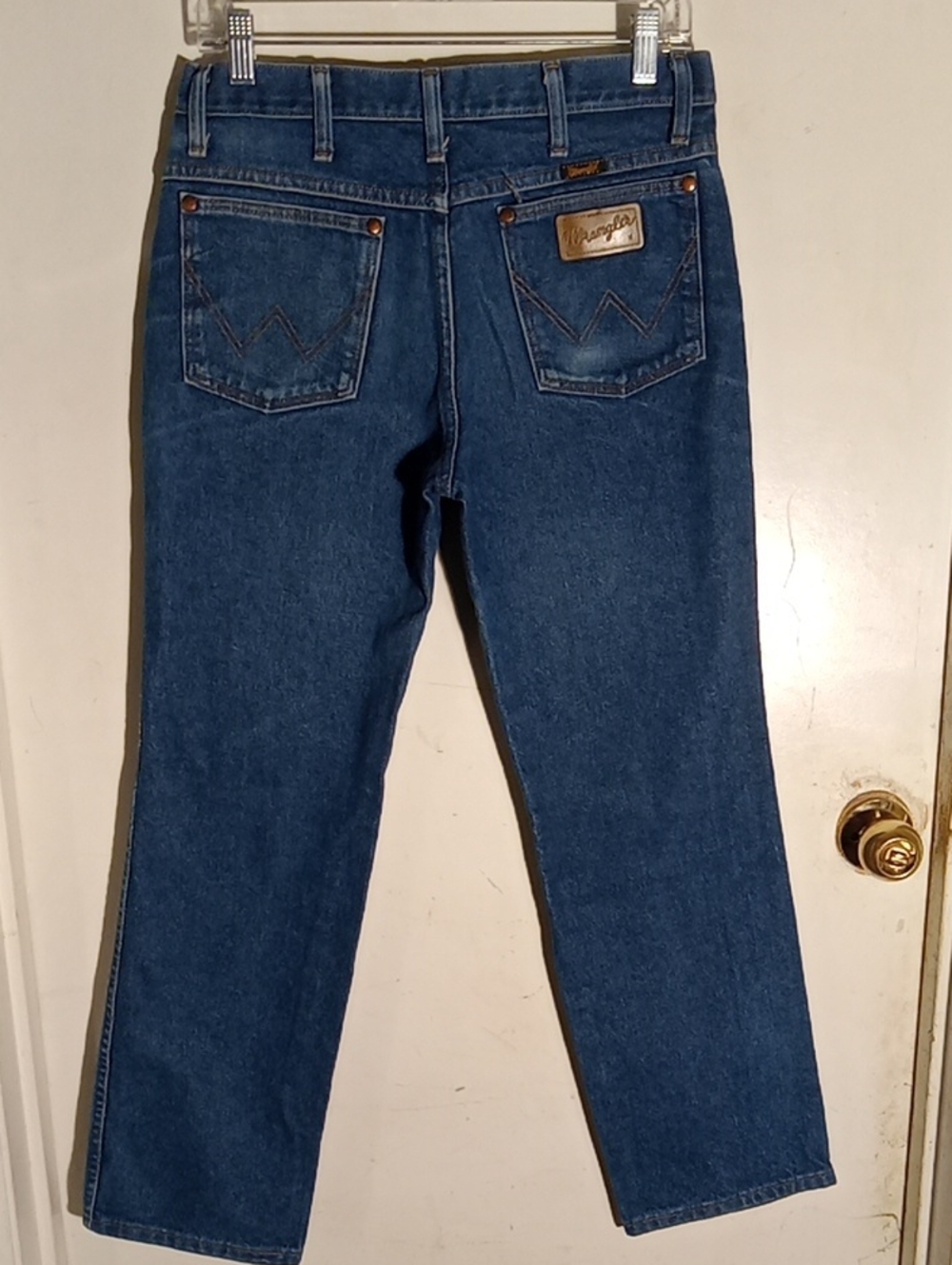 Men's Wranglers 31-30 No Stretch Leg In Seam 28 In Blue